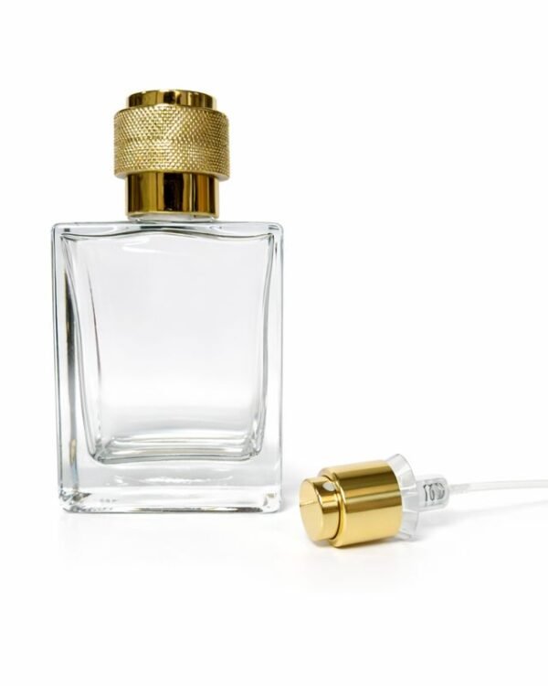 50 ML VICTOR GLASS BOTTLE GOLDEN SELECTION CAP AND PUMP FULL SET