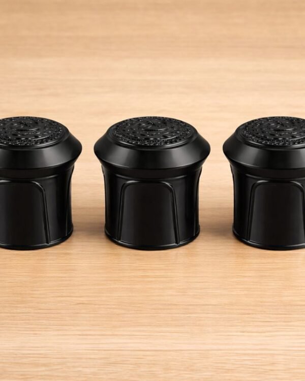 DOM FLOWER BLACK CAP