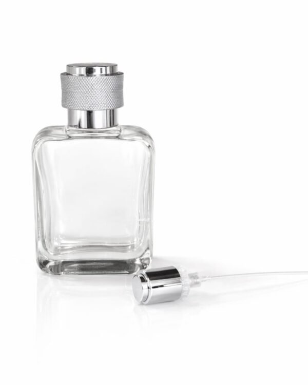 50 ML HPPL RAYMOND GLASS BOTTLE SILVER SELECTION CAP AND PUMP FULL SET