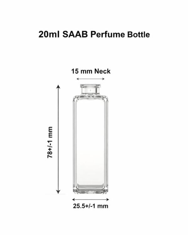 20 ML SAAB PERFUME GLASS BOTTLE