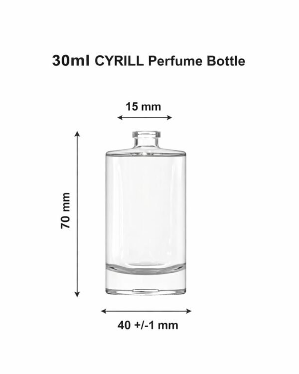 30 ML CYRILL PERFUME GLASS BOTTLE