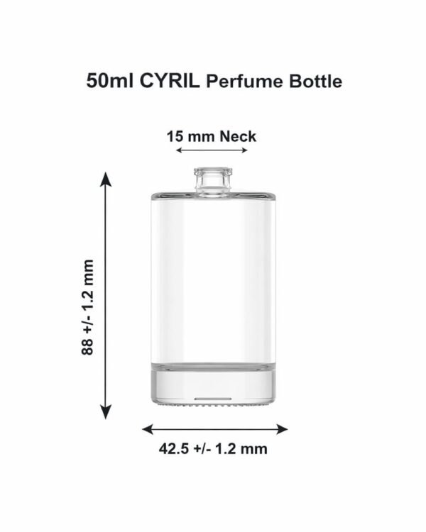 50 ML CYRILL PERFUME GLASS BOTTLE