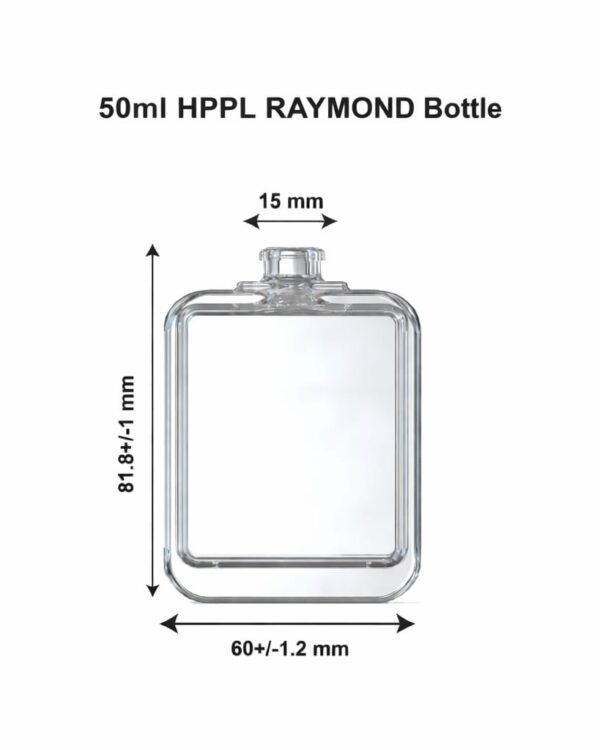 50 ML HPPL RAYMOND PERFUME GLASS BOTTLE