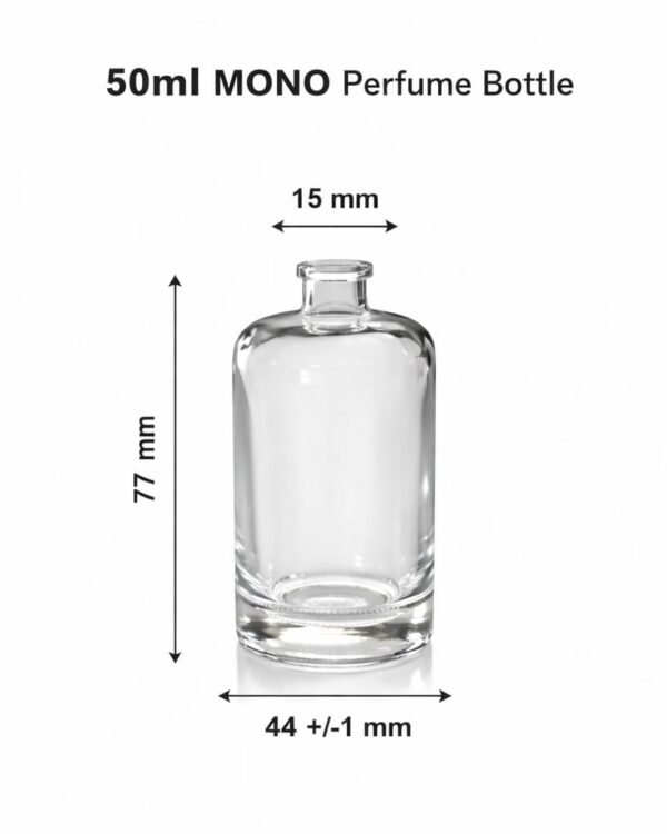 50 ML ZC MONO PERFUME GLASS BOTTLE