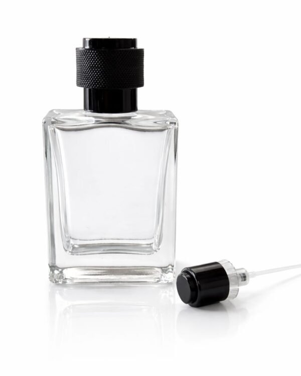 50 ML VICTOR GLASS BOTTLE BLACK SELECTION CAP AND PUMP FULL SET