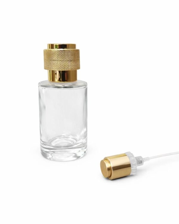 30 ML CYRILL GLASS BOTTLE GOLDEN SELECTION CAP AND PUMP FULL SET