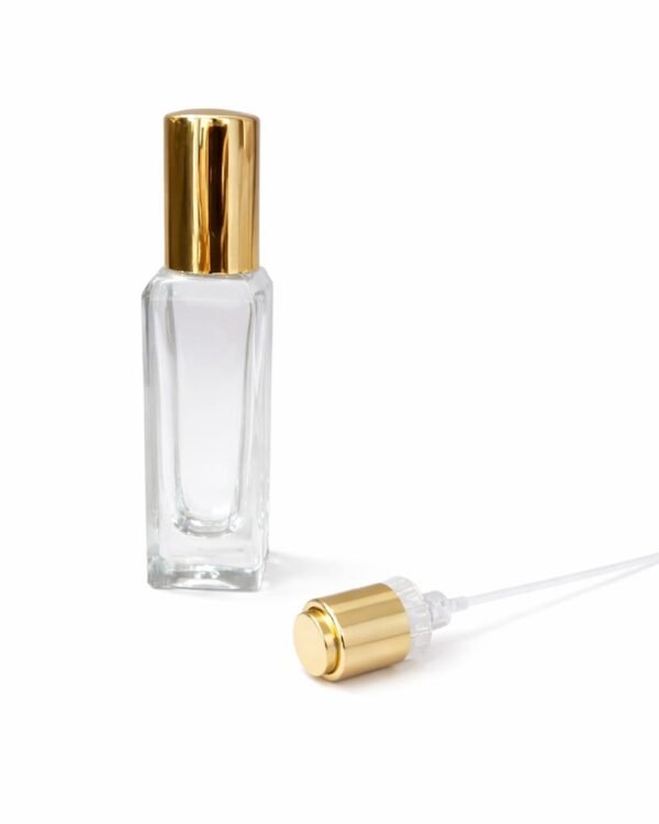 20 ML SAAB GLASS BOTTLE GOLDEN CAP AND PUMP FULL SET