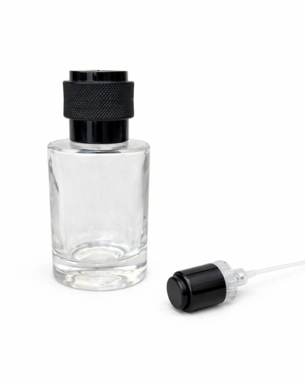 30 ML CYRILL GLASS BOTTLE BLACK SELECTION CAP AND PUMP FULL SET