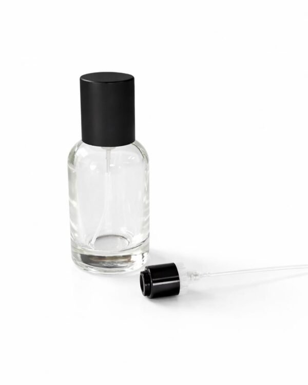 50 ML ZC MONO GLASS BOTTLE BLACK BRAND CAP AND PUMP   LE LABO SET