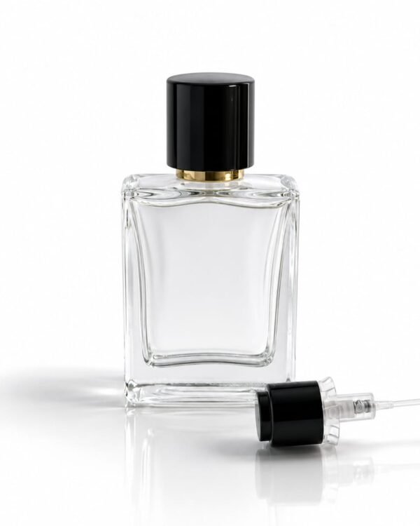 50 ML VICTOR GLASS BOTTLE ARCHER GOLDEN RING CAP AND PUMP FULL SET